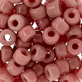 500pcs John Bead 9mm Czech Glass Crow Beads Pink Pony Beads Bulk for DIY Jewelry Bracelets Necklaces Making, Loose Crafting Beads Supplies
