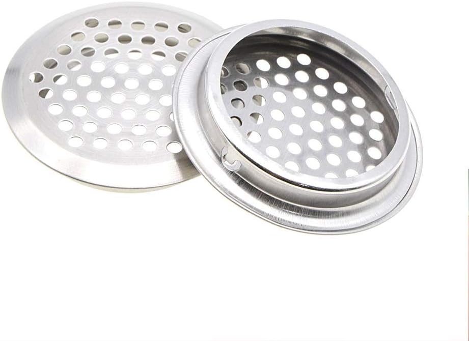 BuxiuGK 20 Pcs 53mm Stainless Steel Air Vent Hole Ventilation Louver Round Shaped Mesh Hole Air Vent for Kitchen Cupboards Bathroom Cabinet Wardrobe - Image 3