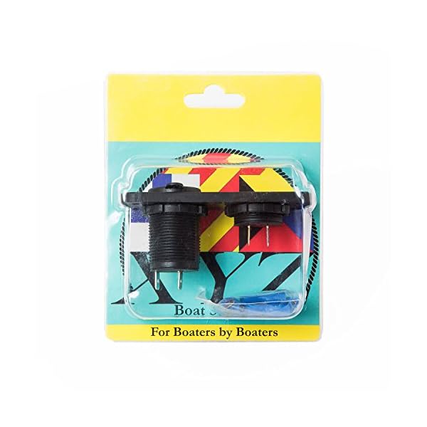 XYZ-Boat-Supplies-Panel-Voltmeter-with-12v-Power-Supply-Socket-for-Boat-Rv-Car-Motor-home-External-Mount