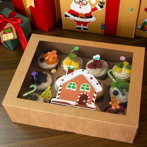 MCPINKY 32PCS Make a Face Stickers for Kids, Christmas Stickers Make Your Own Christmas Stickers for DIY Crafts Party Favors Supplies Christmas Games Activities