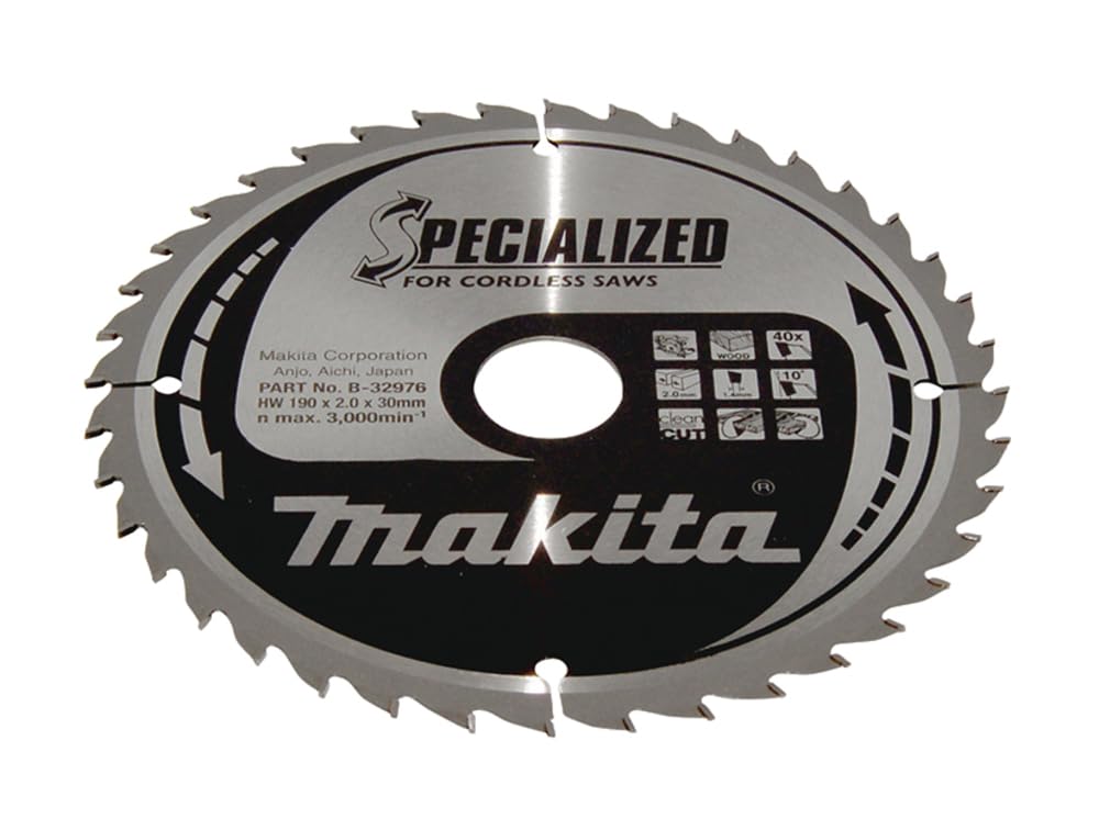 Makita B-32976 Specialized Blade for Cordless Saws 190x30x40T