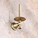 Rozin Elegant Antique Brass Bathroom Toilet Paper Holder Roll Upright Tissue Shelf