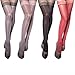 E EASILK Women's Antiskid Silicone Lace Top Thigh High Silk Stockings