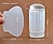 yueton Pack of 3 Clear Jelly Soft Silicone Nail Art Stamper and Plastic Scraper Stamping Plate Image Transfer Tool Set DIY Polish Print Template Manicure Tools