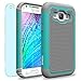 Samsung Galaxy J1 / J100 Case, INNOVAA Smart Grid Defender Armor Case W/ Free Screen Protector & Touch Screen Stylus Pen - Grey/Teal