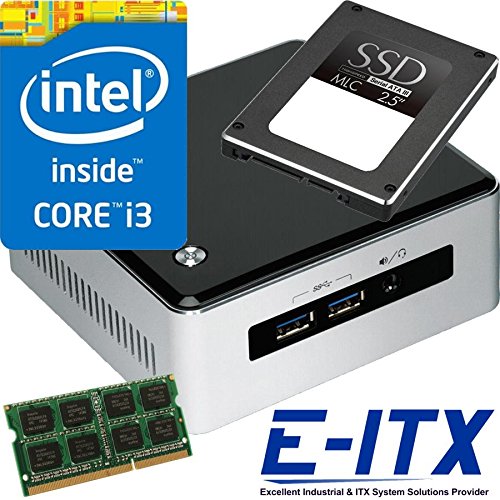 Intel NUC5i3RYH Core i3 NUC System, 16GB Memory, 960GB SSD, WiFi, Bluetooth, Pre-Assembled and Tested by E-ITX