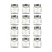 Sunshine Mason Co. Mini Mason Jar Shot Glasses with Metal Lid 2 Ounces, 12 Pieces