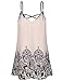 Laksmi Women's Floral Printed Cami Tank Dress Loose Chiffon Adjustable Tunic Tops