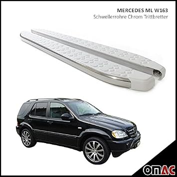 Schwellerrohre Chrom Trittbretter Ml W163 1998 2005 Whiteline
