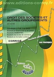 Droit des sociétés, autres groupements, droit pénal des groupements d'affaires