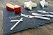 +Hot+ Gourmet 16 x 12 Inch Slate Cheese Board Set w/ 3 Forged Stainless Steel Cheese Knives & Soap Stone Chalk Premium Slate Cheese Tray and Cheese Platter