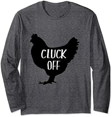 Unisex Cluck Off Shirt - Funny Chicken shirt Medium Dark Heather