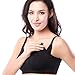Anmengte Womens Seamless Push Up Nursing Bra Comfort Sleep Maternity Bralette (M, 03Black)