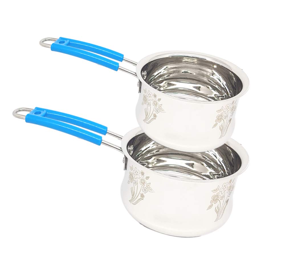 Buy Bartan Hub Induction Bottom Saucepan Set(Stainless Steel, Laser