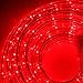 24 Ft. Plugin Rope Lights, 287 Red LEDs, Connectable, Dimmable, Waterproof, Indoor/Outdoor Use, Ideal for Backyards, Weddings and Christmas Decor