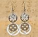 Zittop Well New Steampunk Earrings Antique Bronze Gears Jewelry Gorgeous Silver Plated
