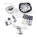 Baby Silicone Teether Beads BPA Free Food Grade Pacifier Clip Teething Beads Grey and White Series DIY Jewelry Chewable Nursing Necklace Accessories