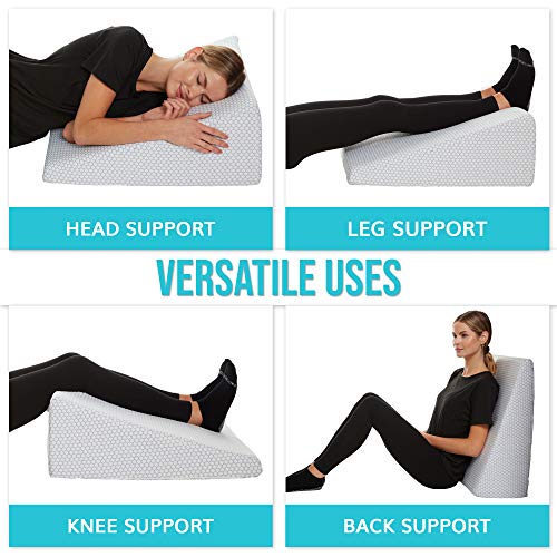 Cooling Wedge Pillow 10 Inch Bed Wedge Pillow 24 Inch Wide Incline