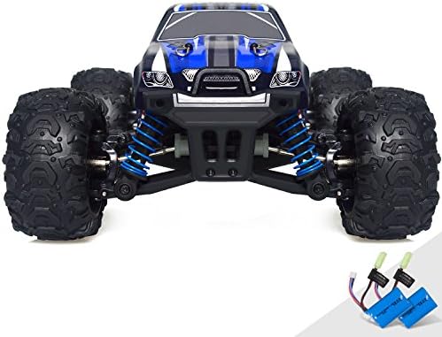 Remote Control Car, Terrain RC Cars, Electric Remote Control Off Road Monster Truck, 1:18 Scale 2.4Ghz Radio 4WD Fast 30+ MPH RC Car, with 2 Rechargeable Batteries