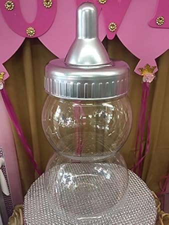 Amazon Com Baby Shower Silver 13 Fillable Baby Bottle Accessory