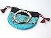 Tibetan Mala Yak Bone Embedded Medicine Wrist Mala for Meditation Handmade Draw String Silk Pouch