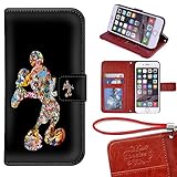 iPhone 6 Wallet Case[4.7 inch], Onelee - Mickey Mouse Premium PU Leather Case Wallet Flip Stand Case Cover for iPhone 6 with Card Slots