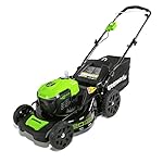 GreenWorks MO40L00 G-MAX 40V 20'' Brushless Dual Port Lawn Mower, Battery and Charger Not Included