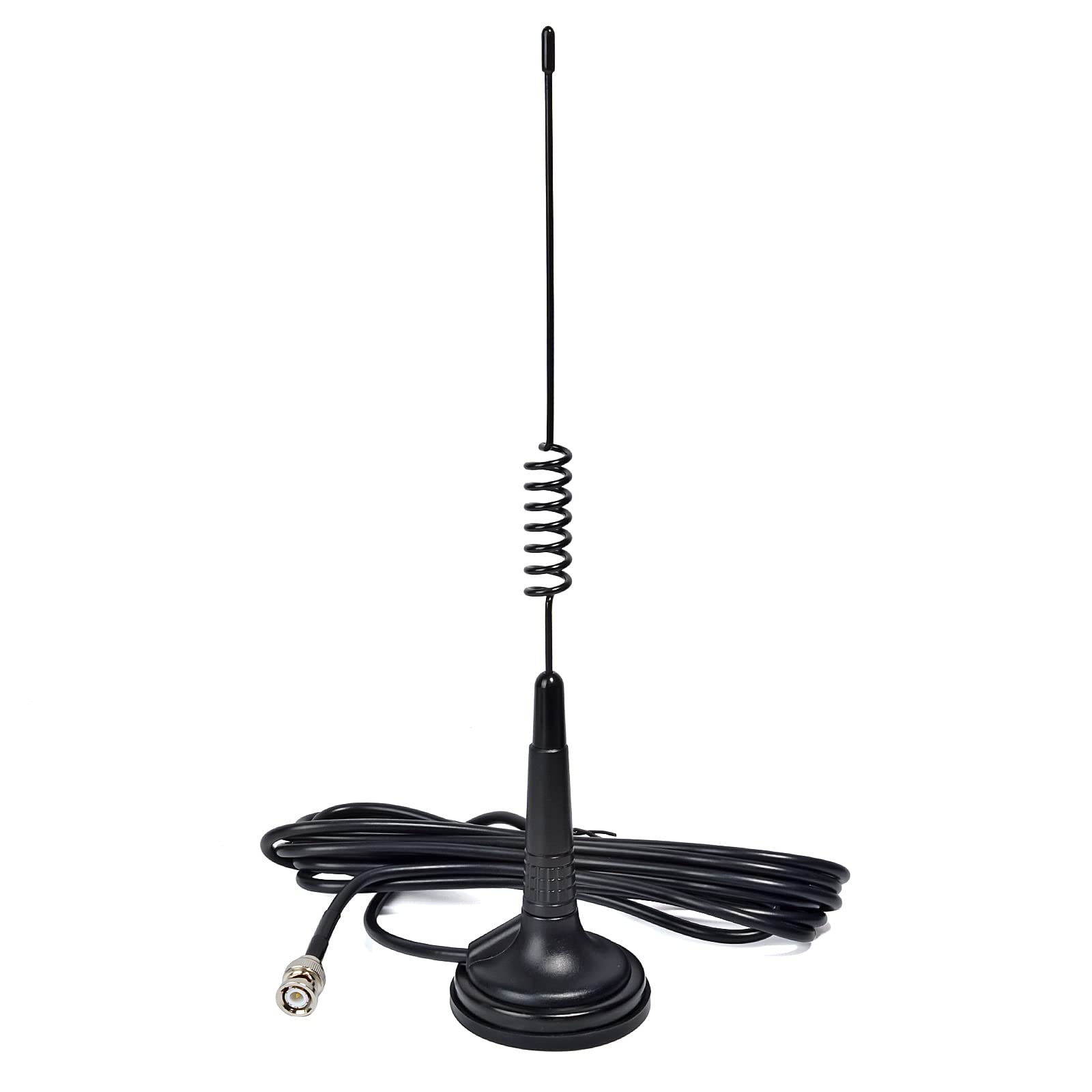 HYS 27MHz Magnetic Mount Aerial CB Antenna - Compatible with Cobra, Midland, Uniden, Maxon Portable & Mobile Radios, Scanners (BNC)