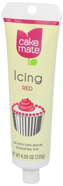 Mccormick cake mate Red icing 4.25floz (052100048406)