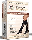 Compression Socks for Men & Women - Knee-High - Copper Support & Recovery - Athletic Fit – Pair