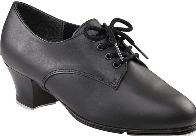 Capezio cg54 black leather tap shoes teletone heel and toe Capezio cg54 black leather tap shoes teletone heel and toe