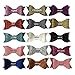 Yazon 20pcs 2.8 inch Layered Glitter Bows Clips Baby Girl's Hair Bows Alligator Clips Toddler Pigtail Bows