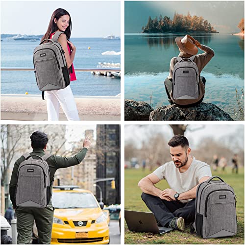 Lumesner 17 Inch Laptop Backpack, TSA Large Backpack for Travel and Business with USB Charger