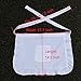 UoUo Adjustable White Half Apron with Pocket, Coffee Apron, White, Size No Size