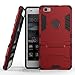 Cocomii Iron Man Armor Huawei P8 lite Case, Slim Thin Matte Vertical & Horizontal Kickstand Reinforced Drop Protection Fashion Phone Case Bumper Cover Compatible with Huawei P8 lite (Red)