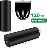 Flintronic Camping Toilet Bags 60 PCS 20L Black Leakproof Waste Bags view 2