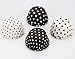 GIFBERA 200 Piece Polka Dots Paper Baking Cups/Cupcake Liners, Standard Size, Black and White