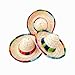 Crazy Night Natural Straw Mini Sombrero Mini Mexican hat,Tabletop Party Supplies,Fiesta Party Birthday Party Decorations Cinco de Mayo Party(Pack of 6)