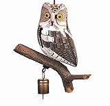 Garden Decor - Screech Owl Garden Bell - Garden Chime - Made in the USA