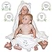 Liname Organic Bamboo Hooded Baby Towel Ultra Soft, Thick & Extra Absorbent - Extra Large Bath Towel for Infants & Toddlers - Keeps Your Baby Warm & Cosy (Mouse)