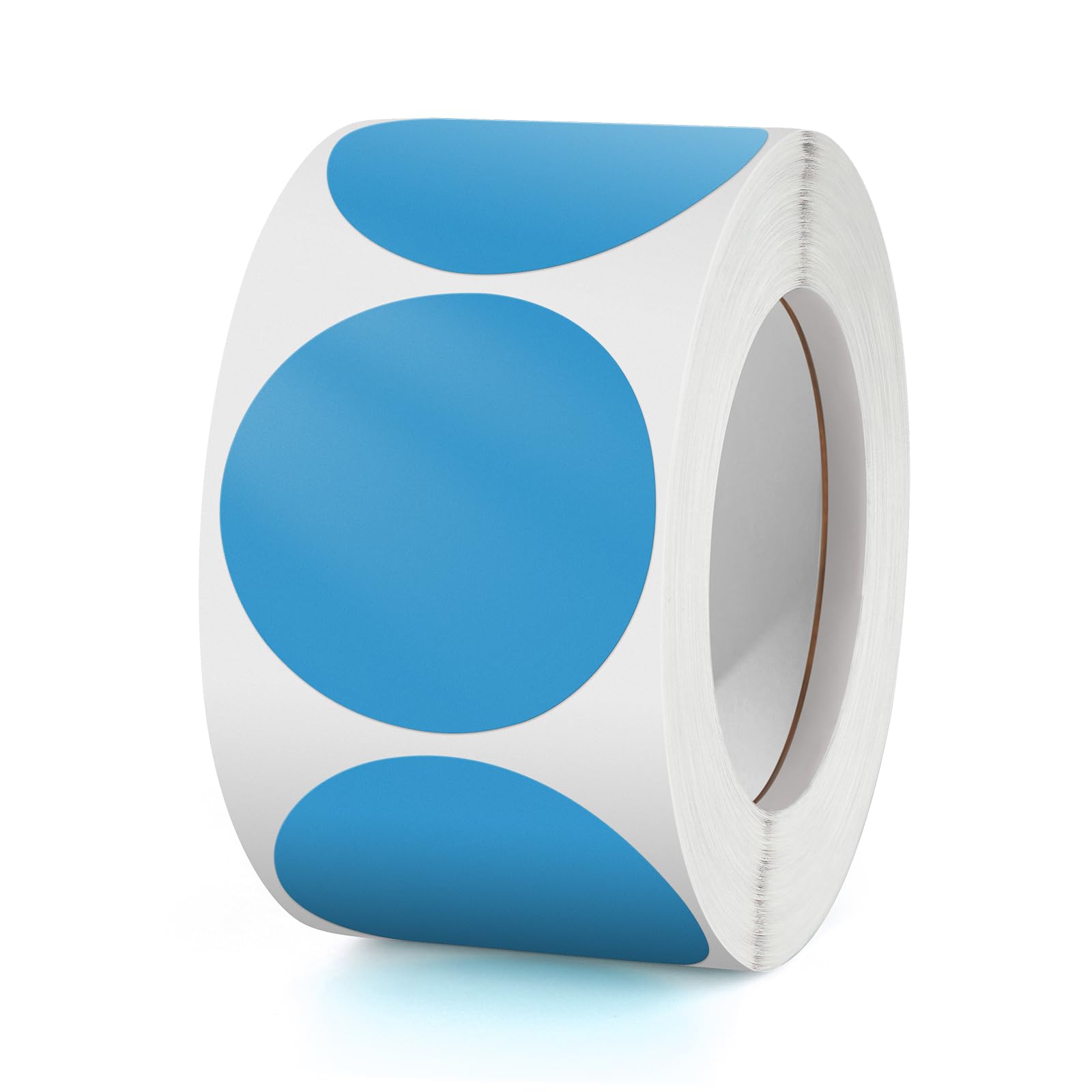 Round Stickers Blue 38 mm Circle Labels Colour Coding Dot Vinyl Floor Sticker Waterproof Removable Roll of 500
