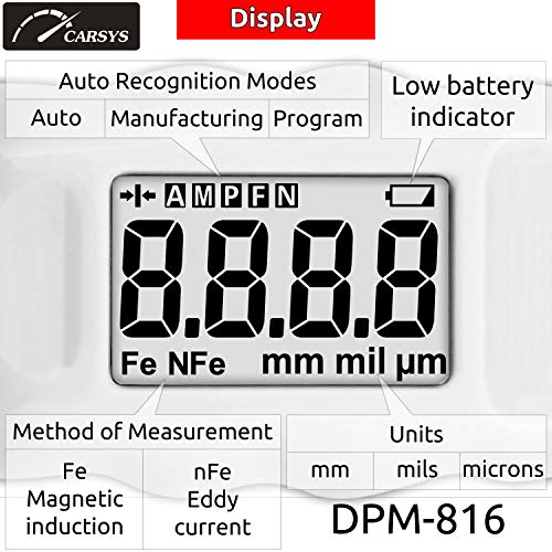Coating Thickness Gauge DPM816 Pro Paint Meter for Car Fast