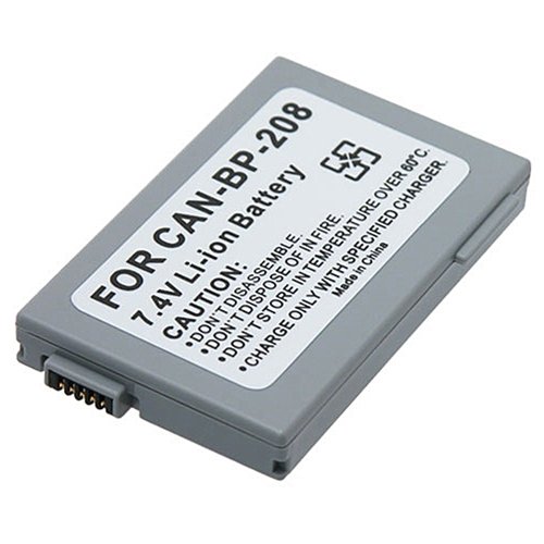 BP-208 Battery for Canon DC10 DC20 DC40 DC100 BP208