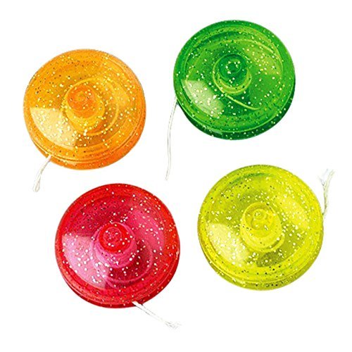 Kids Party Favor Pack - Mini 1.25" Glitter Yo Yo's (36 pieces) - Birthday Party Favors, Prizes, Giveaways, Goody Bag Fillers - Thumbnail 7