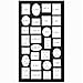 Adeco [PF9105] Decorative Black Wood Wall Hanging Collage Picture Photo Frame, 29 Openings, Various Sizes between 3.25x2.75