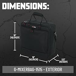 Gator Cases Padded Nylon Mixer/Gear Carry Bag with