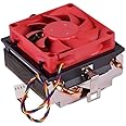 CPU Cooler Aluminum Heatsink 4-Pin PWM 70mm 3500 RPM Fan Pre-Applied Thermal Paste for AMD Socket FM2 FM1 AM3 AM2 1207 940 939 754 Desktop PC Computer