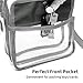 Clear Purse, iSPECLE Clear Stadium Bag Approved for NCAA, Adjustable Strap