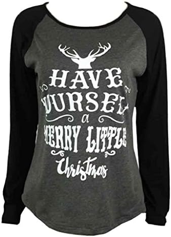 Laimeng, Women Fashion Stripe Round Collar Cotton Long Sleeve Casual Blouse (L, Gray)