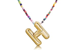 Senfour Gold Plated Initial Letter Necklaces for Girls, Name Necklace Personalized for Women, Girls, Teens and Preteen Girl Gifts for Age 3+